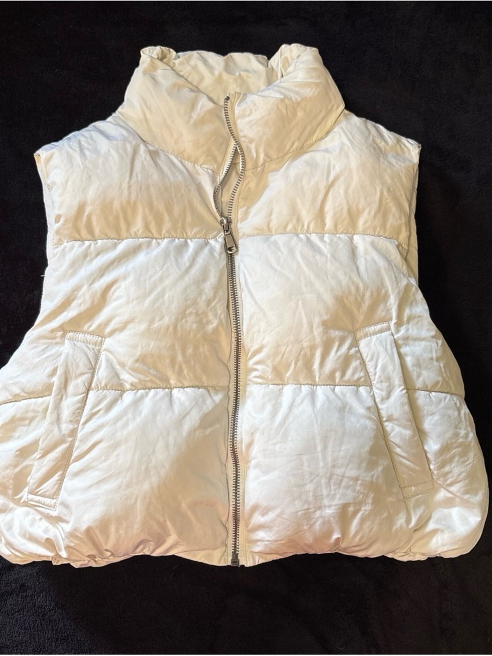 Altar'd State Ivory Quilted Vest